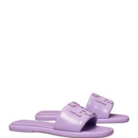 Tory Burch Shoes - Tory Burch | Tory Burch Double T Sport Slide Lavender Cloud Size 6 NEW